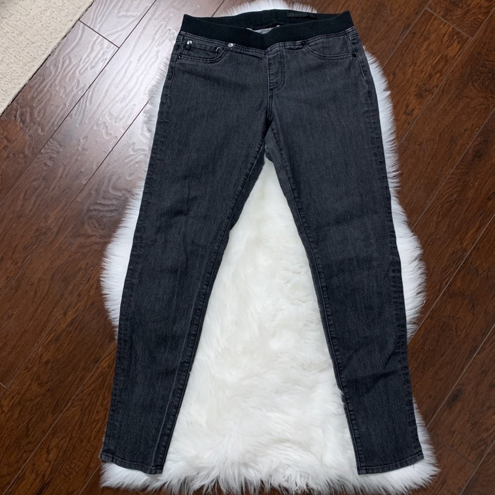 AG Adriano Goldschmied Slim Skinny Blk/Gry Jeans